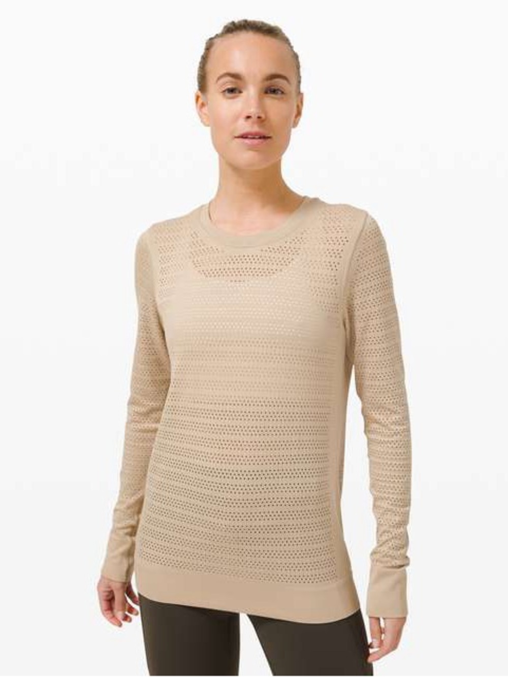 Lululemon Swiftly Breathe Long Sleeve in Trench Size 4 Small